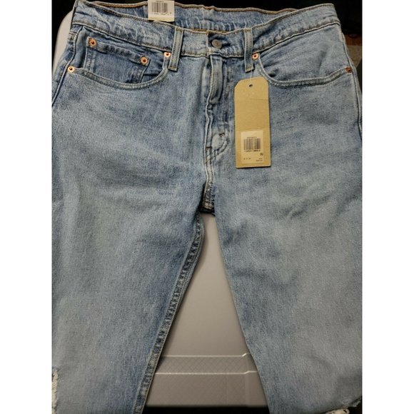 Levi's Mens 512 31W 30L Slim Taper Fit Distressed - Picture 2 of 7